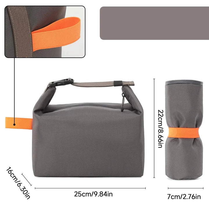 Premium Insulated Thermal Lunch Bag with Durable EVA Lining & Adjustable Strap - Perfect for Work, School, and Outdoor Activities