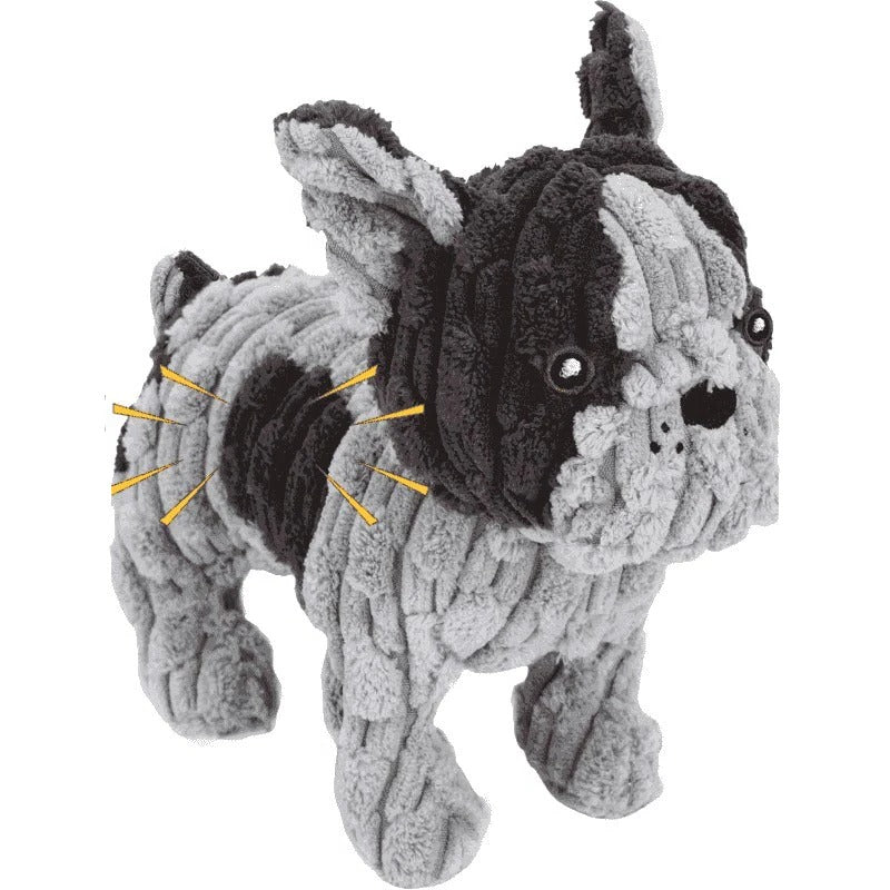 Interactive Squeaky Plush Dog Toy - Crinkle & Chew Features for Engaging Playtime