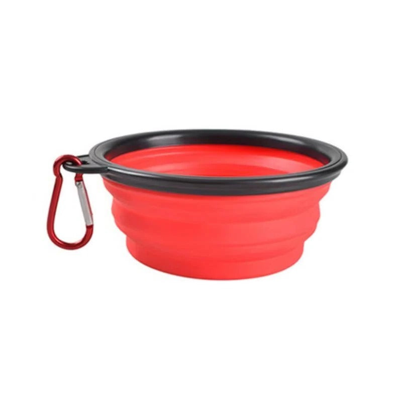 Portable Collapsible Silicone Pet Bowl for Dogs & Cats - Travel-Friendly, Lightweight, Easy to Clean