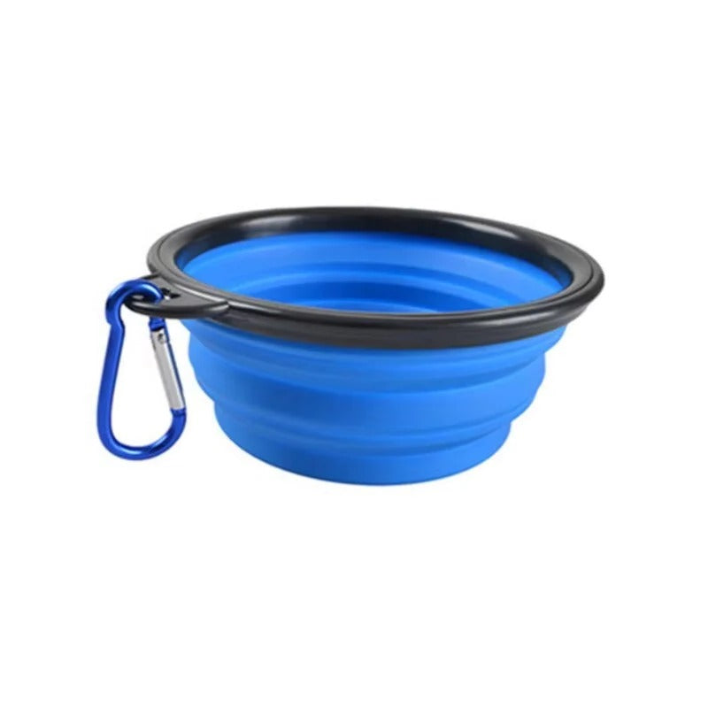 Portable Collapsible Silicone Pet Bowl for Dogs & Cats - Travel-Friendly, Lightweight, Easy to Clean