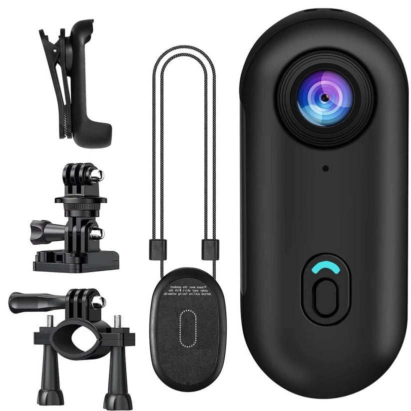 4K Magnetic Action Camera for Cycling - 120° Wide Angle Lens, Waterproof & Lightweight