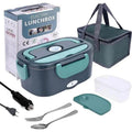 Portable Plug-In Electric Heated Lunch Box with Insulated Container - Ideal for Car, Office, and Travel Meals