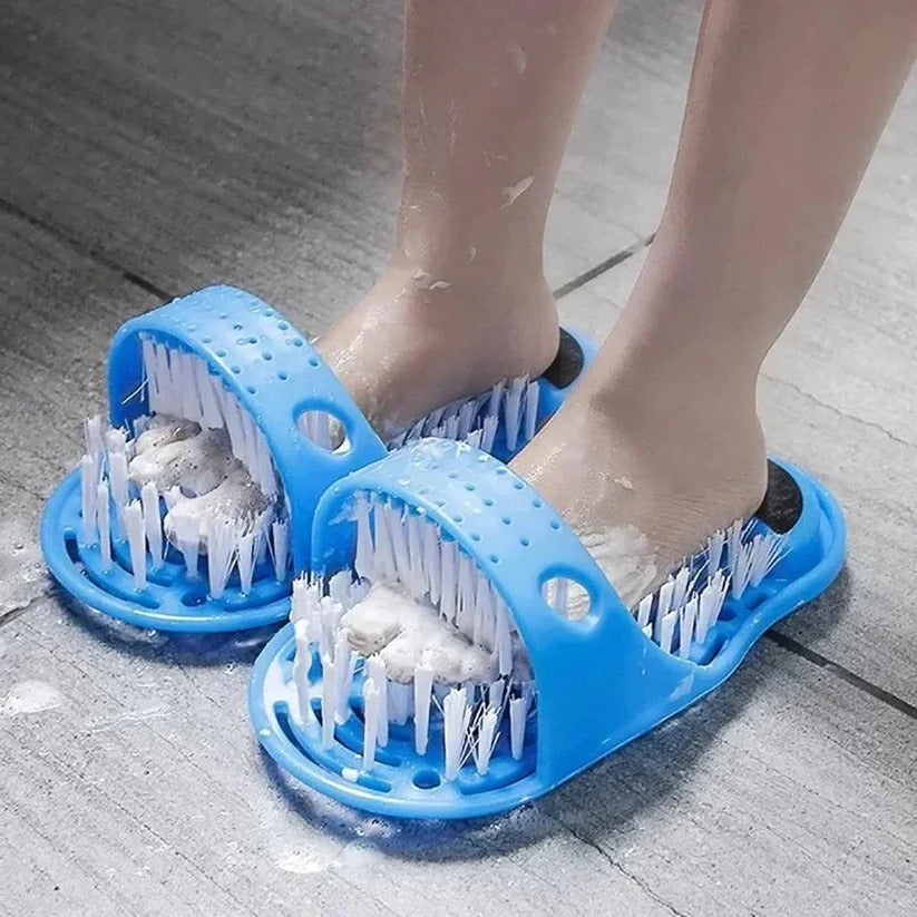 Premium Foot Scrubber for Shower - Contoured Bristles & Non-Slip Grip Base for Ultimate Foot Care