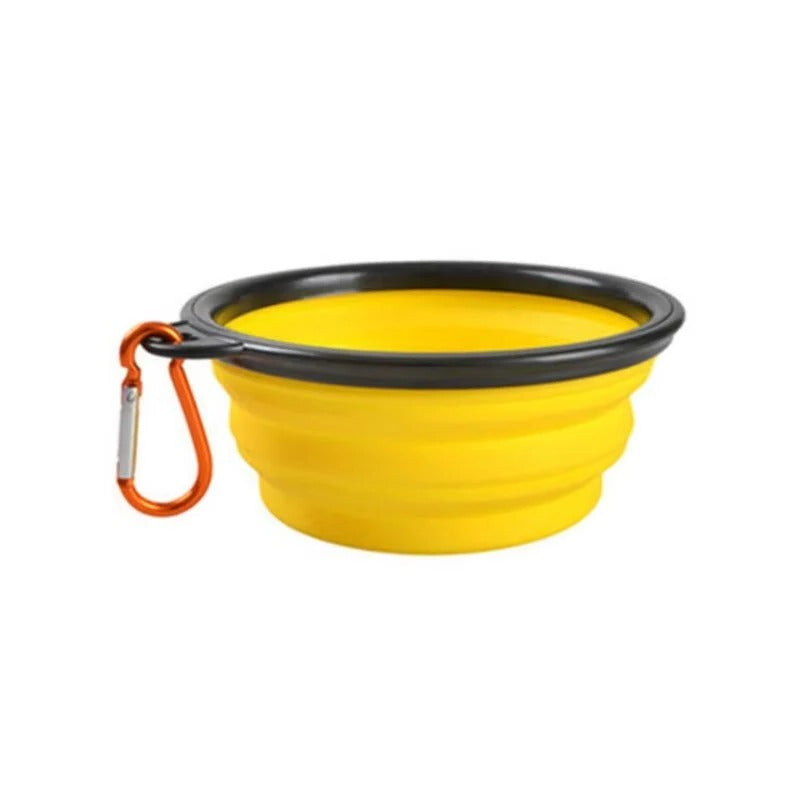 Portable Collapsible Silicone Pet Bowl for Dogs & Cats - Travel-Friendly, Lightweight, Easy to Clean