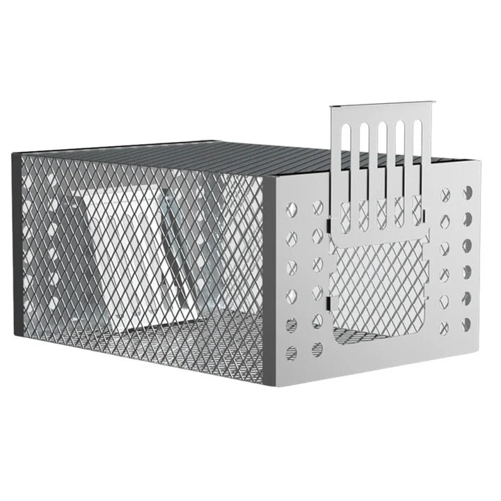 Reusable Sliding Door Rodent Cage with One-Way Entry - Humane Trap for Mice, Rats & Small Pests