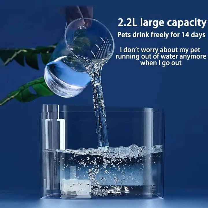 Automatic Cat Water Fountain with Advanced Filtration System - Fresh, Clean Water for Healthy Hydration