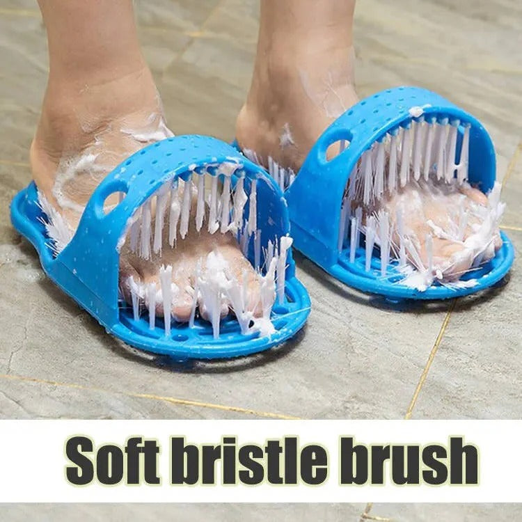 Premium Foot Scrubber for Shower - Contoured Bristles & Non-Slip Grip Base for Ultimate Foot Care