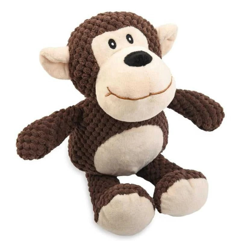 Interactive Squeaky Plush Dog Toy - Crinkle & Chew Features for Engaging Playtime