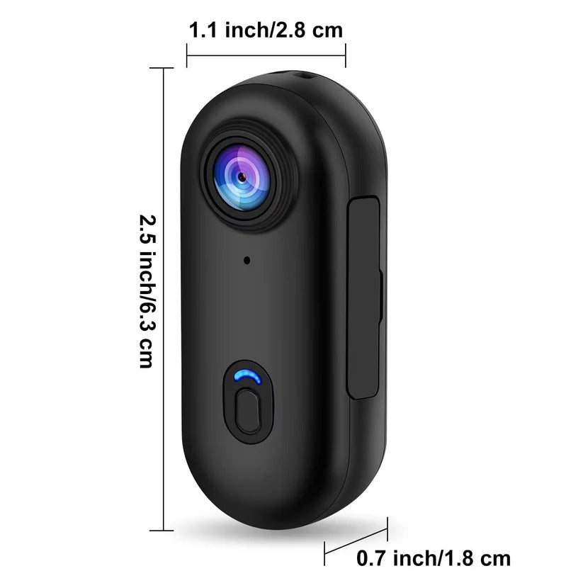 4K Magnetic Action Camera for Cycling - 120° Wide Angle Lens, Waterproof & Lightweight