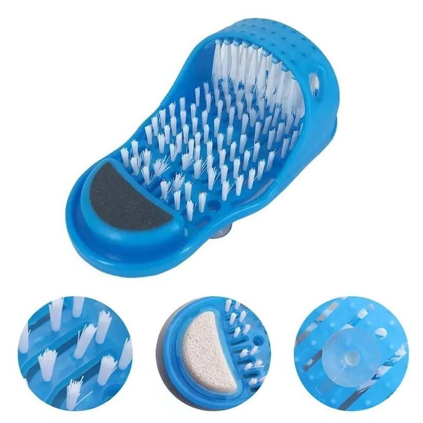 Premium Foot Scrubber for Shower - Contoured Bristles & Non-Slip Grip Base for Ultimate Foot Care