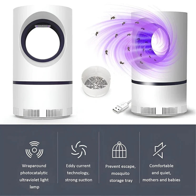 Electric UV Mosquito Trap Lamp - Effective Indoor & Outdoor Insect Zapper for Home & Garden