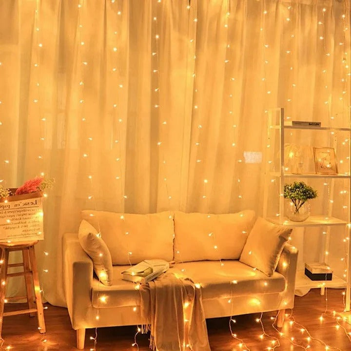 USB Powered LED Curtain String Lights - Versatile Indoor & Outdoor Decorative Lighting