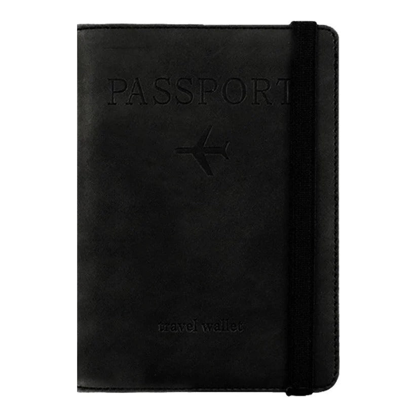 Unisex Slim Travel Passport Wallet with Card Slots - RFID-Blocking, Lightweight & Stylish Design for Secure Travel