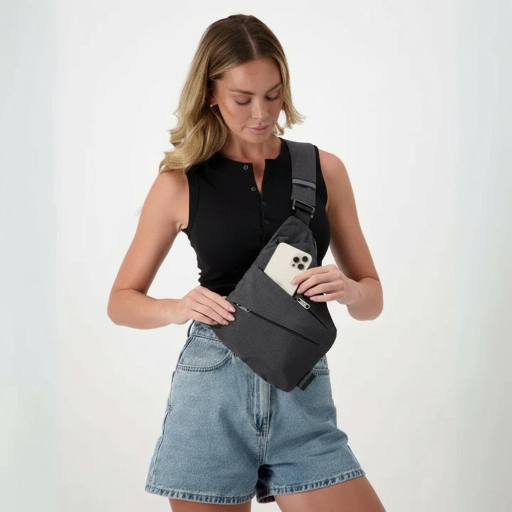 Unisex Crossbody Bag with Hidden Zipper | Secure & Stylish Design for Everyday Use