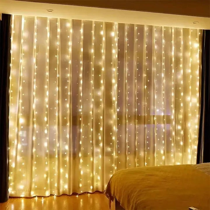 USB Powered LED Curtain String Lights - Versatile Indoor & Outdoor Decorative Lighting