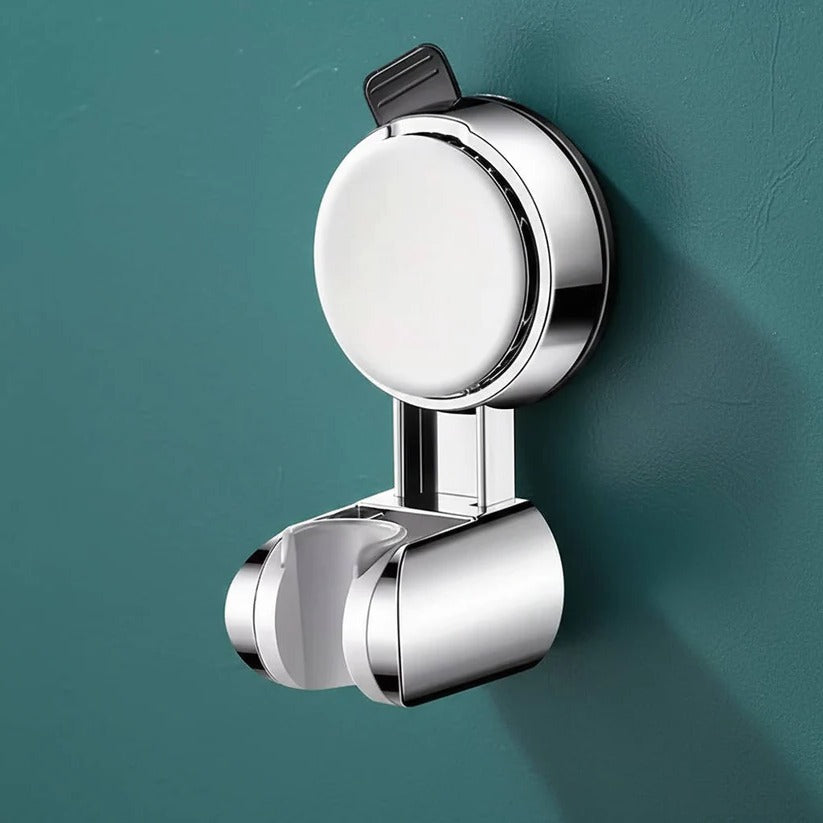 No Drill Adjustable 360° Shower Head Holder - Wall Mount Bracket with Strong Adhesive - Easy Installation