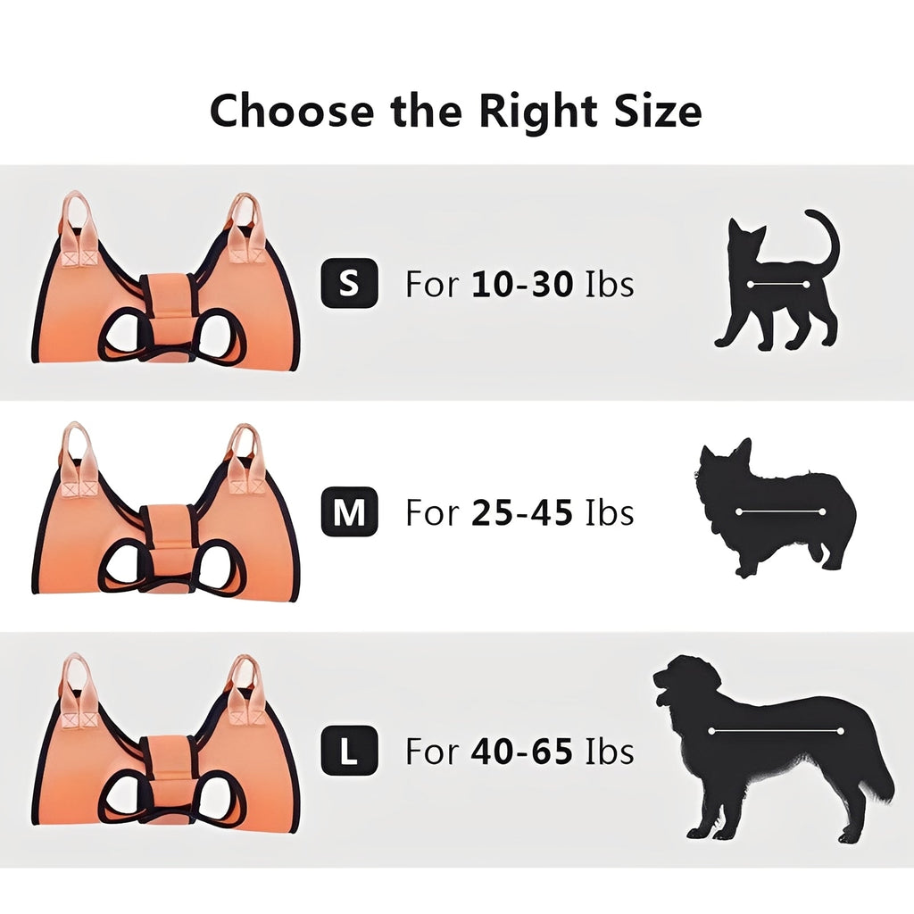 Adjustable Fabric Grooming Hammock for Pets - Comfortable & Secure Pet Bathing & Grooming Solution