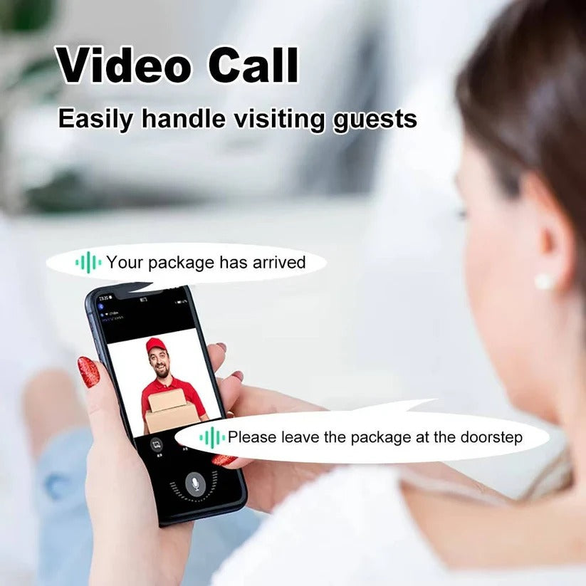 1080P HD Wi-Fi Video Doorbell with Two-Way Audio, Night Vision & Cloud Storage – Smart Home Security Solution