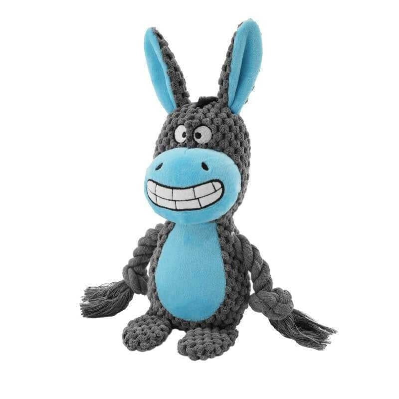 Interactive Squeaky Plush Dog Toy - Crinkle & Chew Features for Engaging Playtime