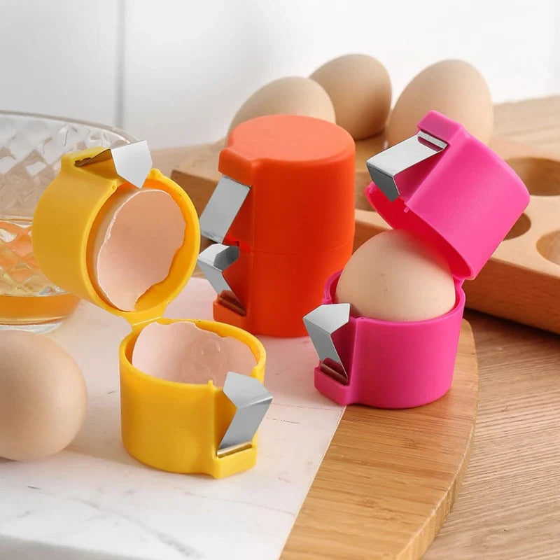Mess-Free Egg Shell Opener Tool - Effortless Cracking for Perfect Eggs