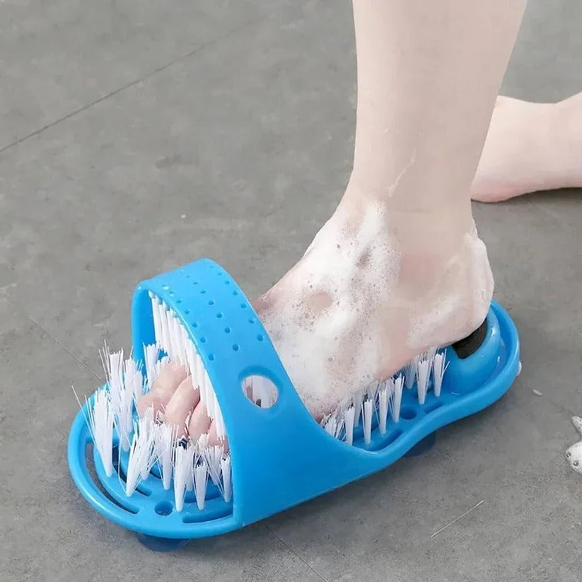 Premium Foot Scrubber for Shower - Contoured Bristles & Non-Slip Grip Base for Ultimate Foot Care