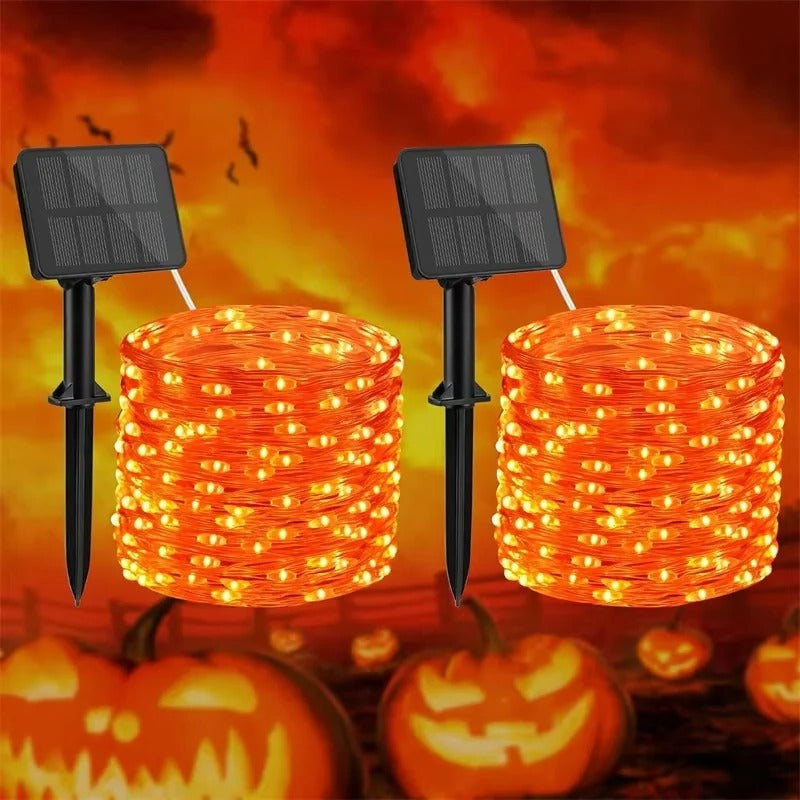 Solar Powered LED Garden String Lights - Eco-Friendly Outdoor Decorative Lighting for Patios, Gardens, and Events