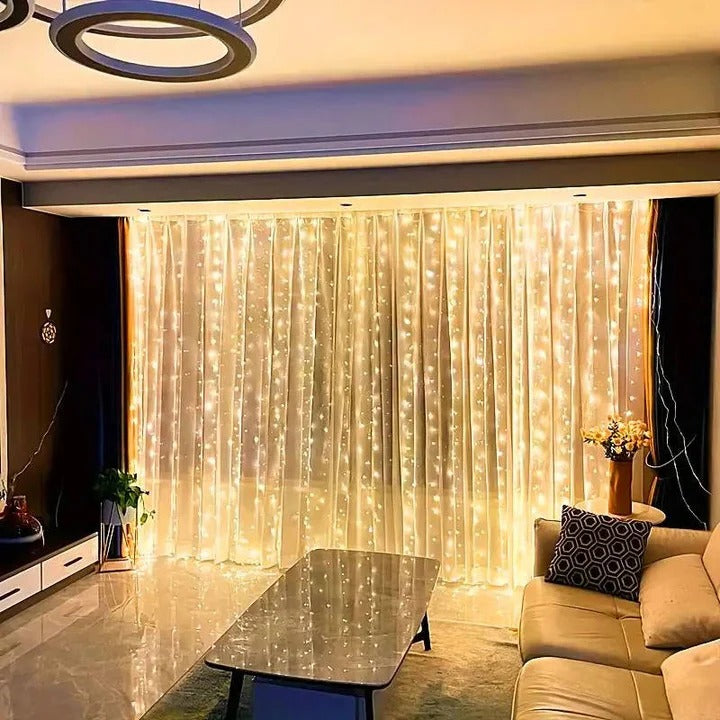 USB Powered LED Curtain String Lights - Versatile Indoor & Outdoor Decorative Lighting