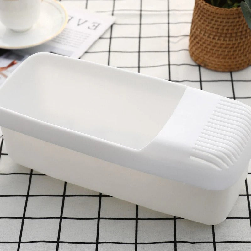 Microwave Pasta Cooker with Built-In Strainer & Easy-Grip Handles – Perfect for Quick & Convenient Cooking