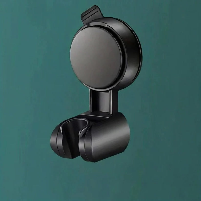 No Drill Adjustable 360° Shower Head Holder - Wall Mount Bracket with Strong Adhesive - Easy Installation