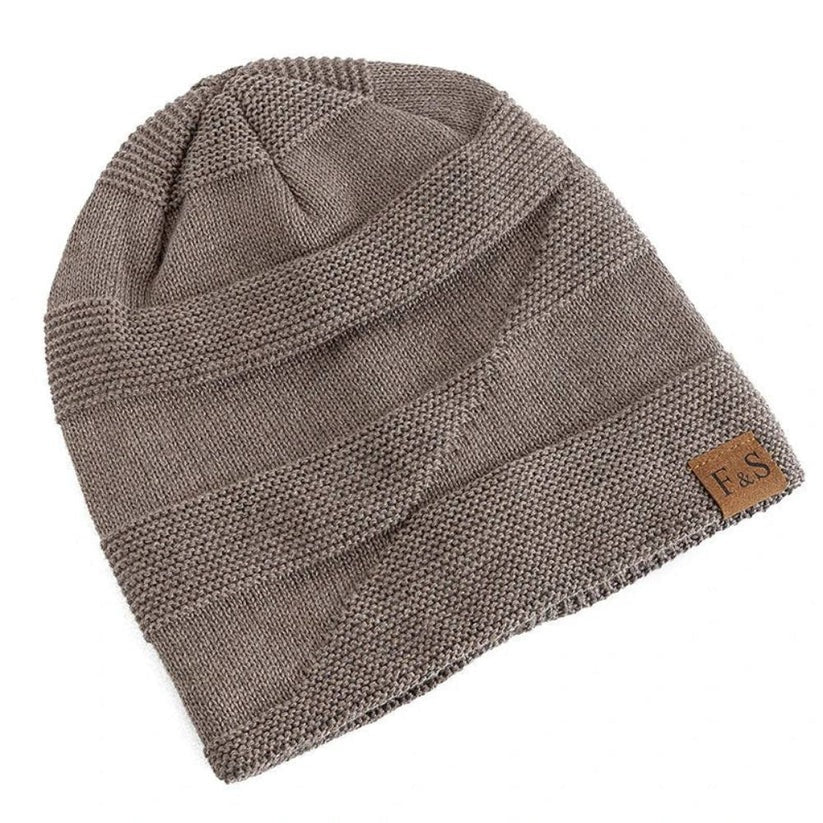 Men's Acrylic Knit Slouch Beanie - Warm Winter Hat for Cold Weather Comfort