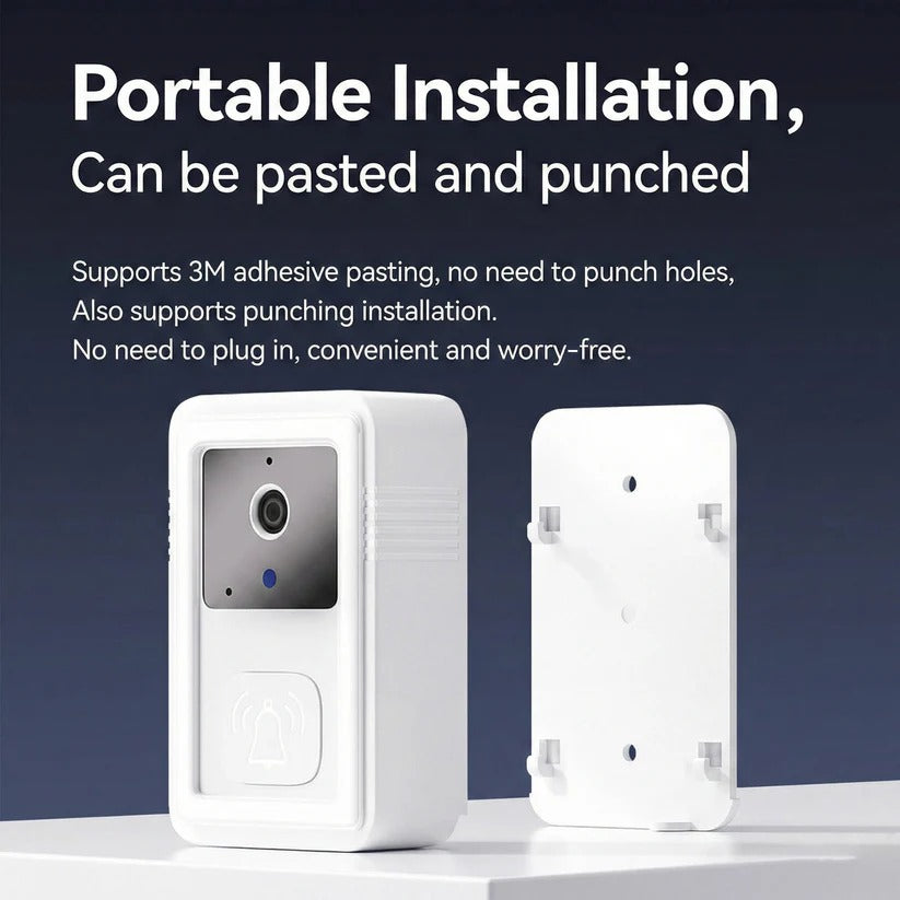 1080P HD Wi-Fi Video Doorbell with Two-Way Audio, Night Vision & Cloud Storage – Smart Home Security Solution