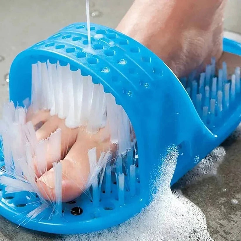 Premium Foot Scrubber for Shower - Contoured Bristles & Non-Slip Grip Base for Ultimate Foot Care