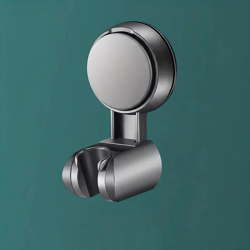 No Drill Adjustable 360° Shower Head Holder - Wall Mount Bracket with Strong Adhesive - Easy Installation