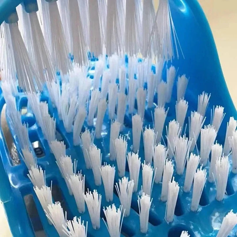 Premium Foot Scrubber for Shower - Contoured Bristles & Non-Slip Grip Base for Ultimate Foot Care