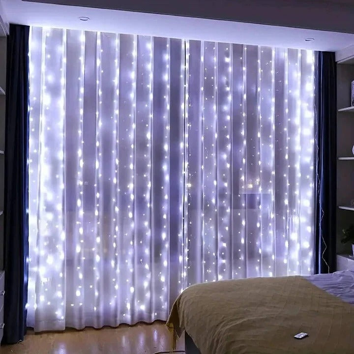 USB Powered LED Curtain String Lights - Versatile Indoor & Outdoor Decorative Lighting