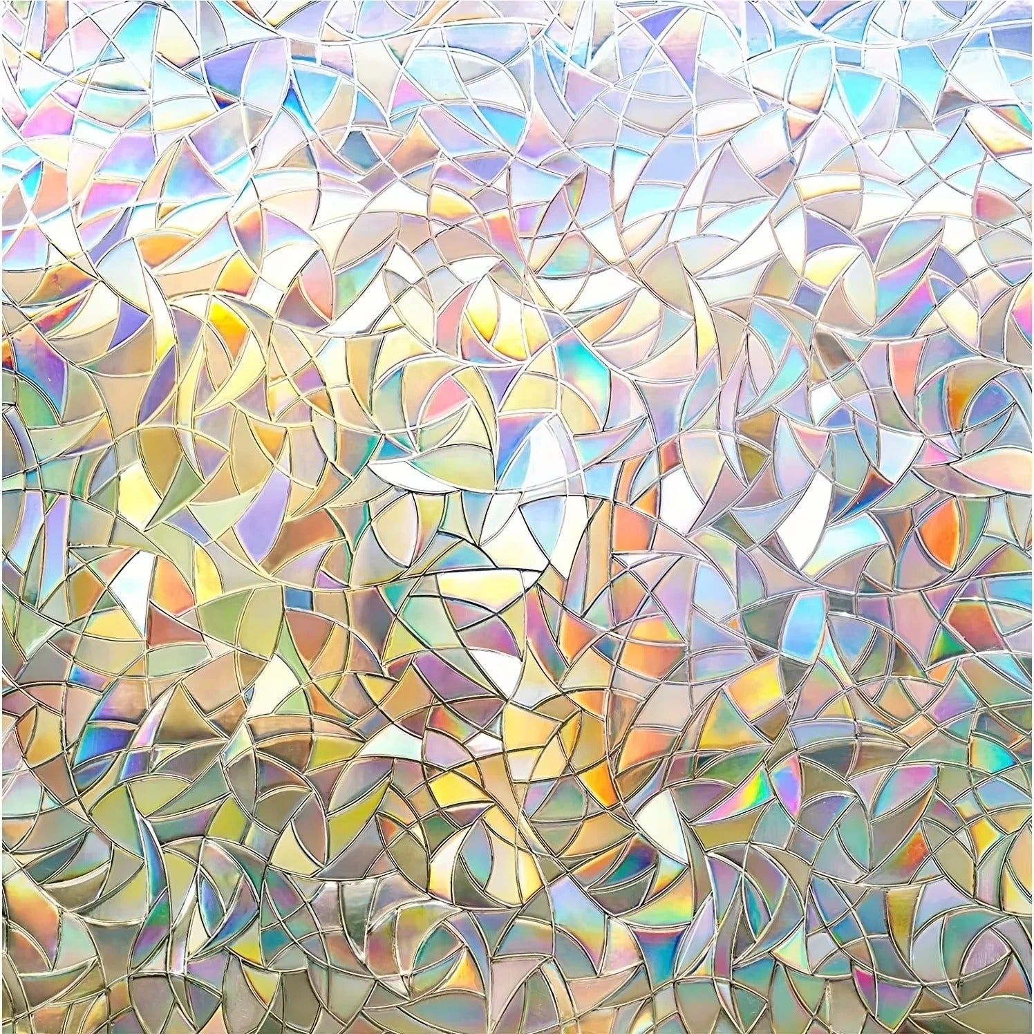 Rainbow Design Static Cling Window Film - Vibrant, Easy-to-Apply Decorative Privacy Film for Home & Office