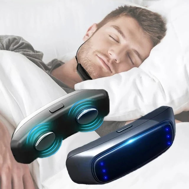 Rechargeable Snore Reduction Chin Strap with Adjustable Gentle Pulse Technology for Comfortable Sleep