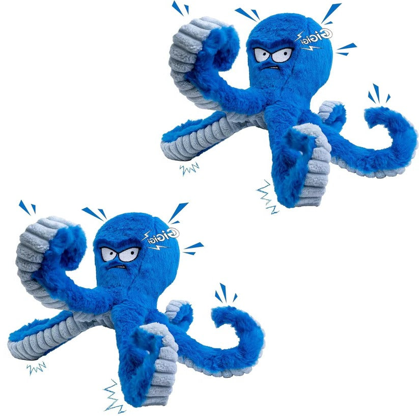 Interactive Squeaky Plush Dog Toy - Crinkle & Chew Features for Engaging Playtime