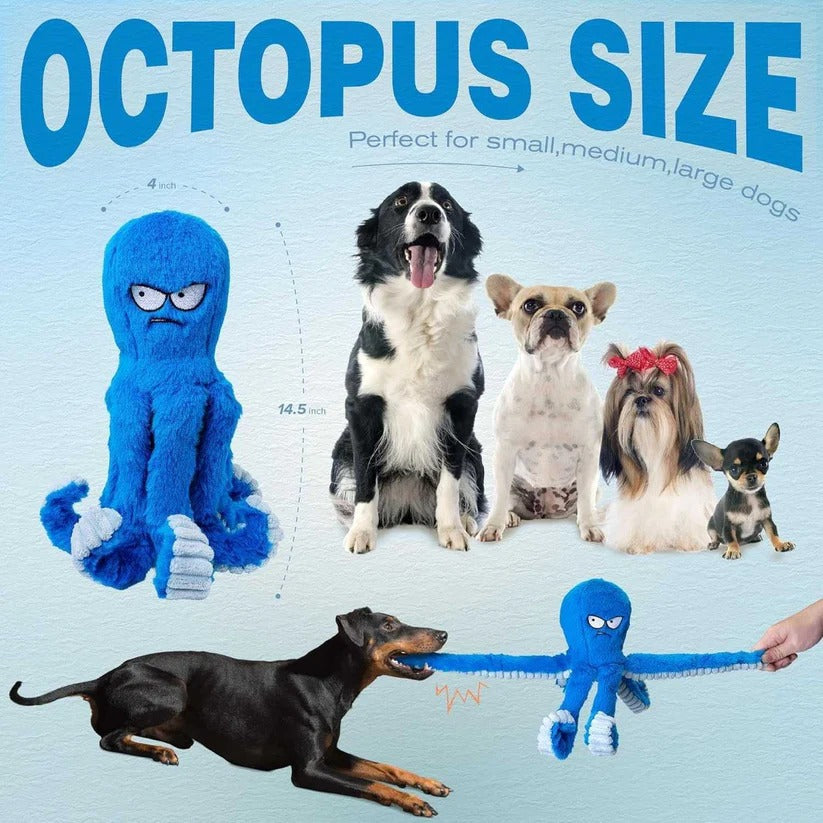 Interactive Squeaky Plush Dog Toy - Crinkle & Chew Features for Engaging Playtime