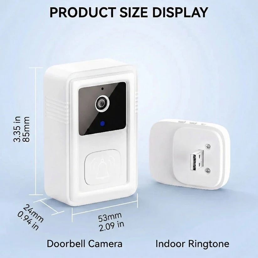 1080P HD Wi-Fi Video Doorbell with Two-Way Audio, Night Vision & Cloud Storage – Smart Home Security Solution