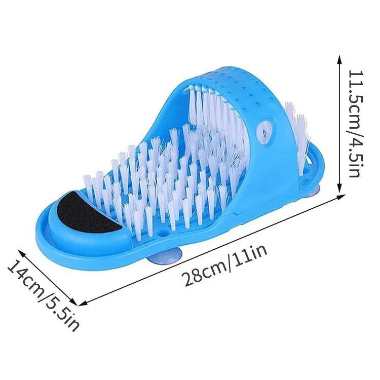 Premium Foot Scrubber for Shower - Contoured Bristles & Non-Slip Grip Base for Ultimate Foot Care
