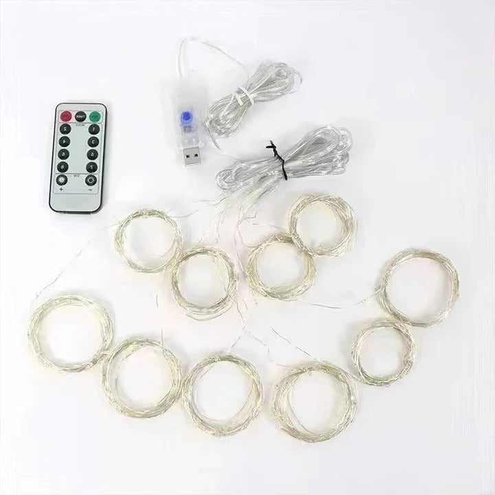 USB Powered LED Curtain String Lights - Versatile Indoor & Outdoor Decorative Lighting