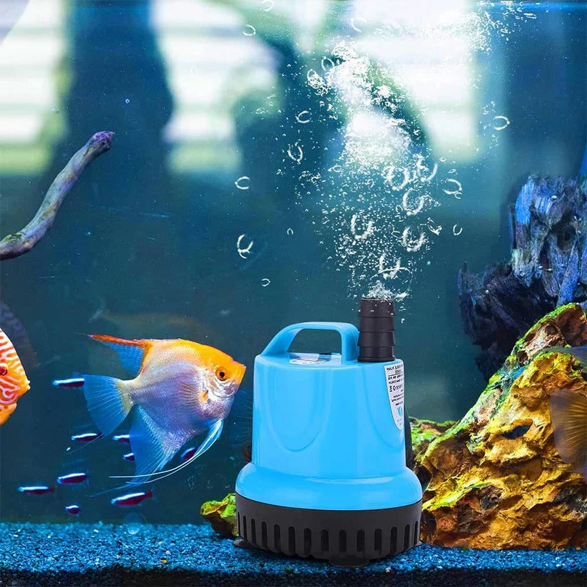 Submersible Aquarium Water Pump with Integrated Filter - Ideal for Fish Tanks & Aquatic Environments