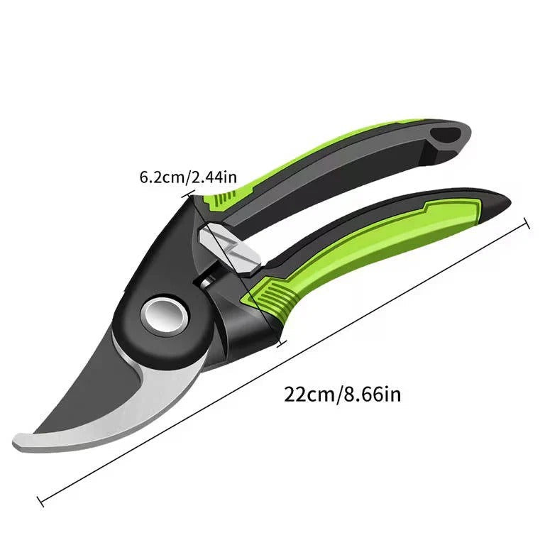 Premium Alloy Steel Pruning Shears - Durable Garden Cutting Tools for Branch Trimming & Horticulture