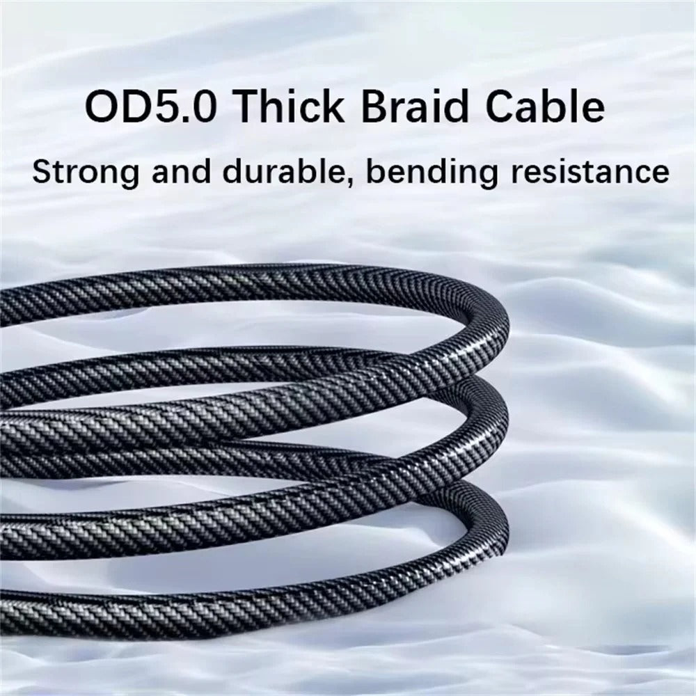 Type C Fast Charging Cable with LED Power Display - High-Speed Data Transfer & Durable Design