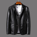 Men's Classic Genuine Leather Jacket - Timeless Style & Premium Quality Outerwear