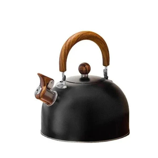 Premium Stainless Steel Whistling Stovetop Kettle with Heat-Resistant Handle - 2.5 Quart Teakettle for Safe and Efficient Boiling