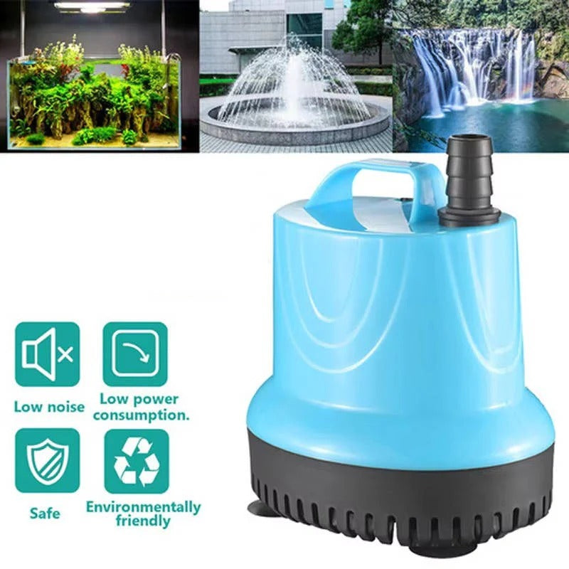 Submersible Aquarium Water Pump with Integrated Filter - Ideal for Fish Tanks & Aquatic Environments