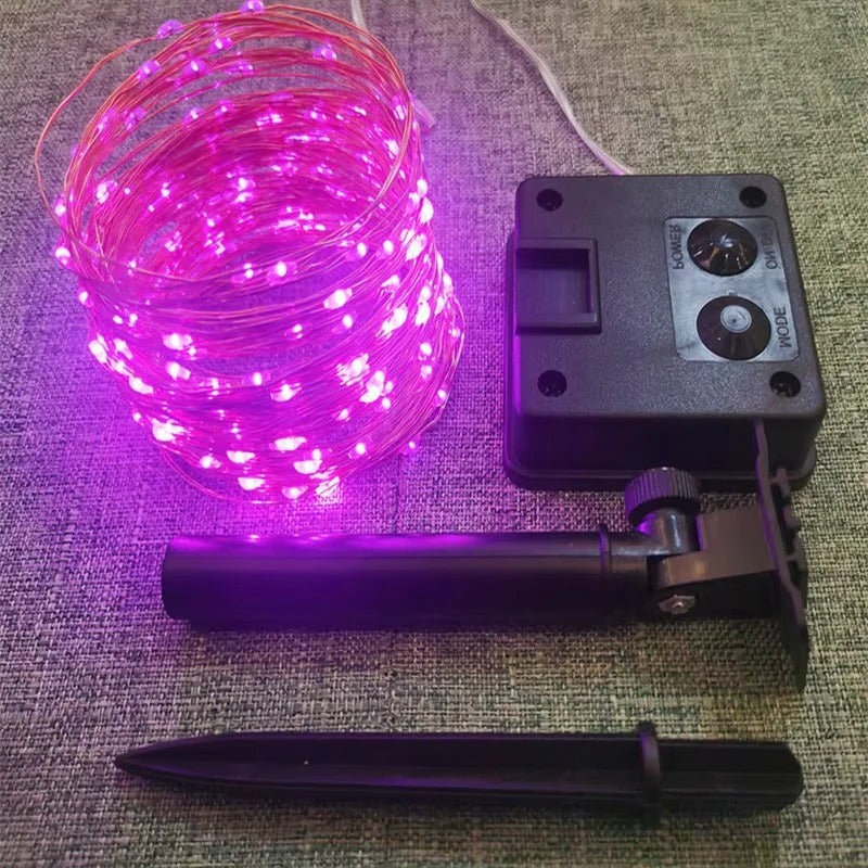 Solar Powered LED Garden String Lights - Eco-Friendly Outdoor Decorative Lighting for Patios, Gardens, and Events