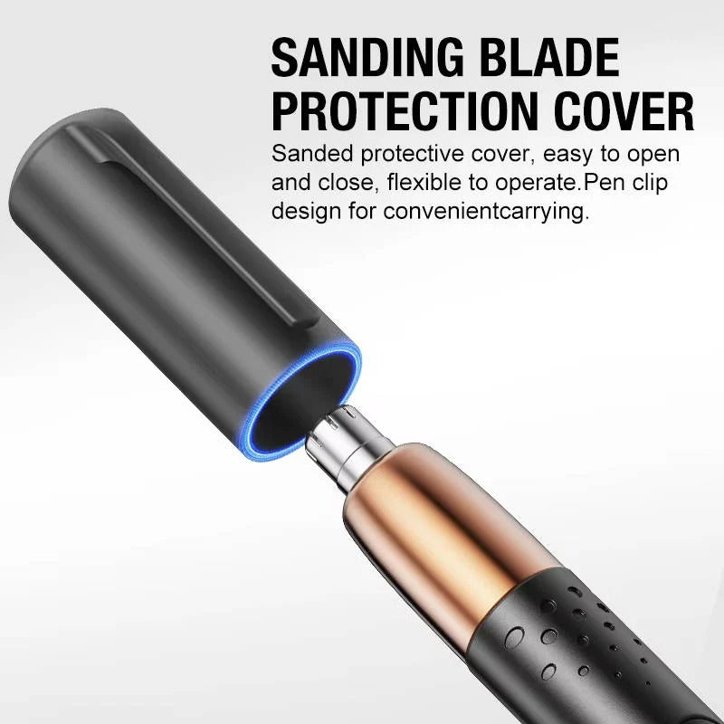 Unisex USB Rechargeable Nose and Ear Hair Trimmer - Precision Grooming Tool for Men and Women